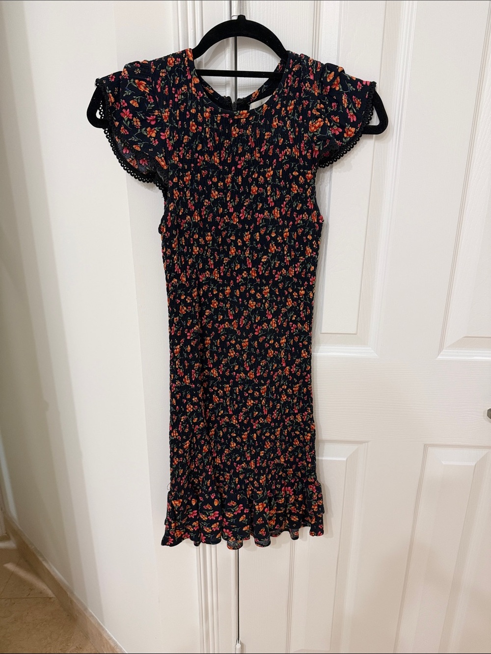 Lost + Wander floral smocked dress